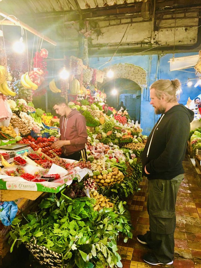 Markthalle Tanger Obststand