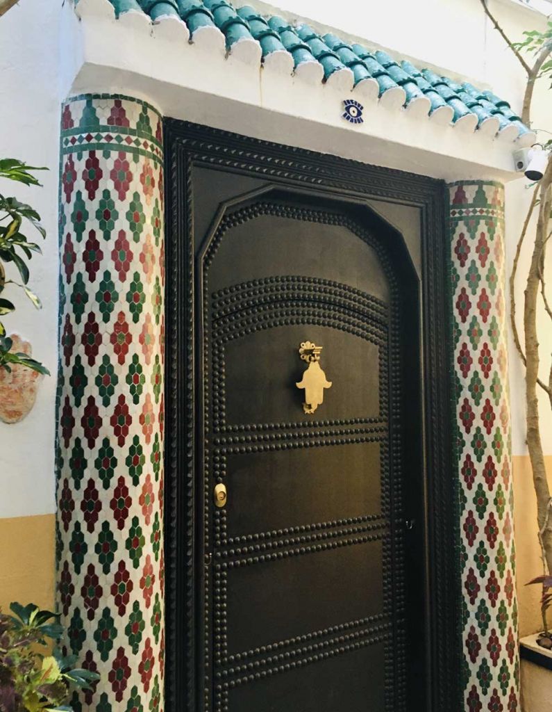 marokkanischer Hauseingang Mosaik